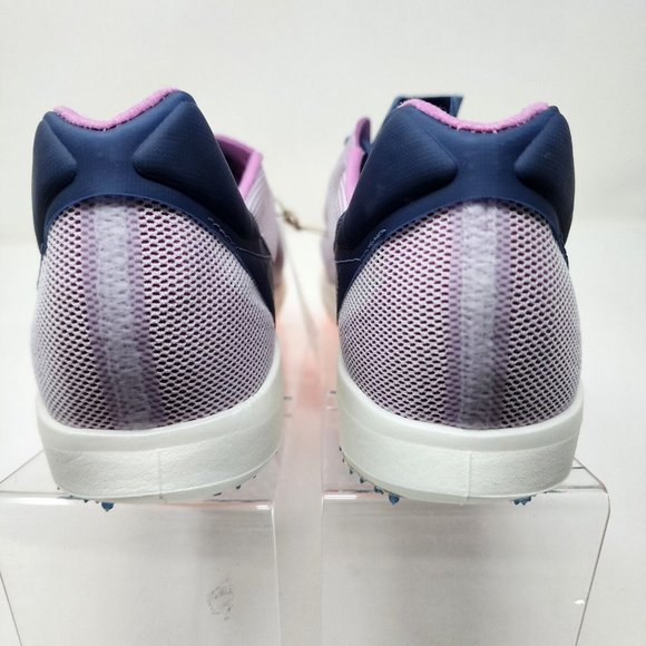 Adidas Track & Field Shoes Mens 11 Purple Adizero Avanti TYO 3 Stripes Mesh - Picture 6 of 8